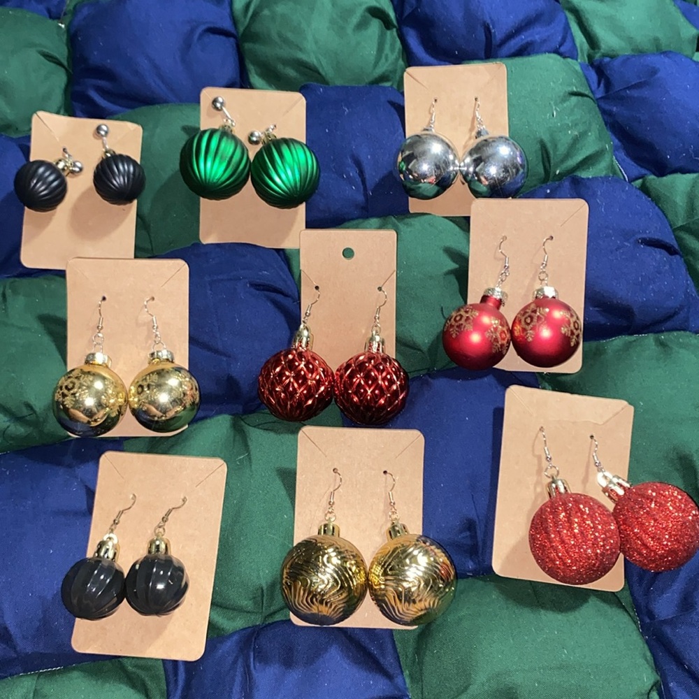 Ornament Earrings Clip-on or Normal Earring